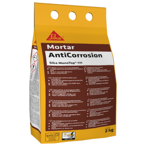 Sika MonoTop®-111 AntiCorrosion ΑΝΤΙΔΙΑΒΡΩΤΙΚΗ ΠΡΟΣΤΑΣΙΑ ΧΑΛΥΒΔΙΝΟΥ ΟΠΛΙΣΜΟΥ ΚΑΙ ΓΕΦΥΡΑ ΠΡΟΣΦΥΣΗΣ 