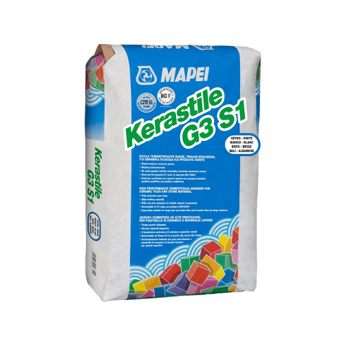 Kerastile G3 S1 (C2ES1) 25kg κόλλα πλακιδίων λευκή